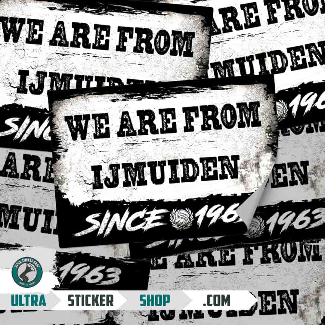 We are from IJmuiden since 1963 Stickers