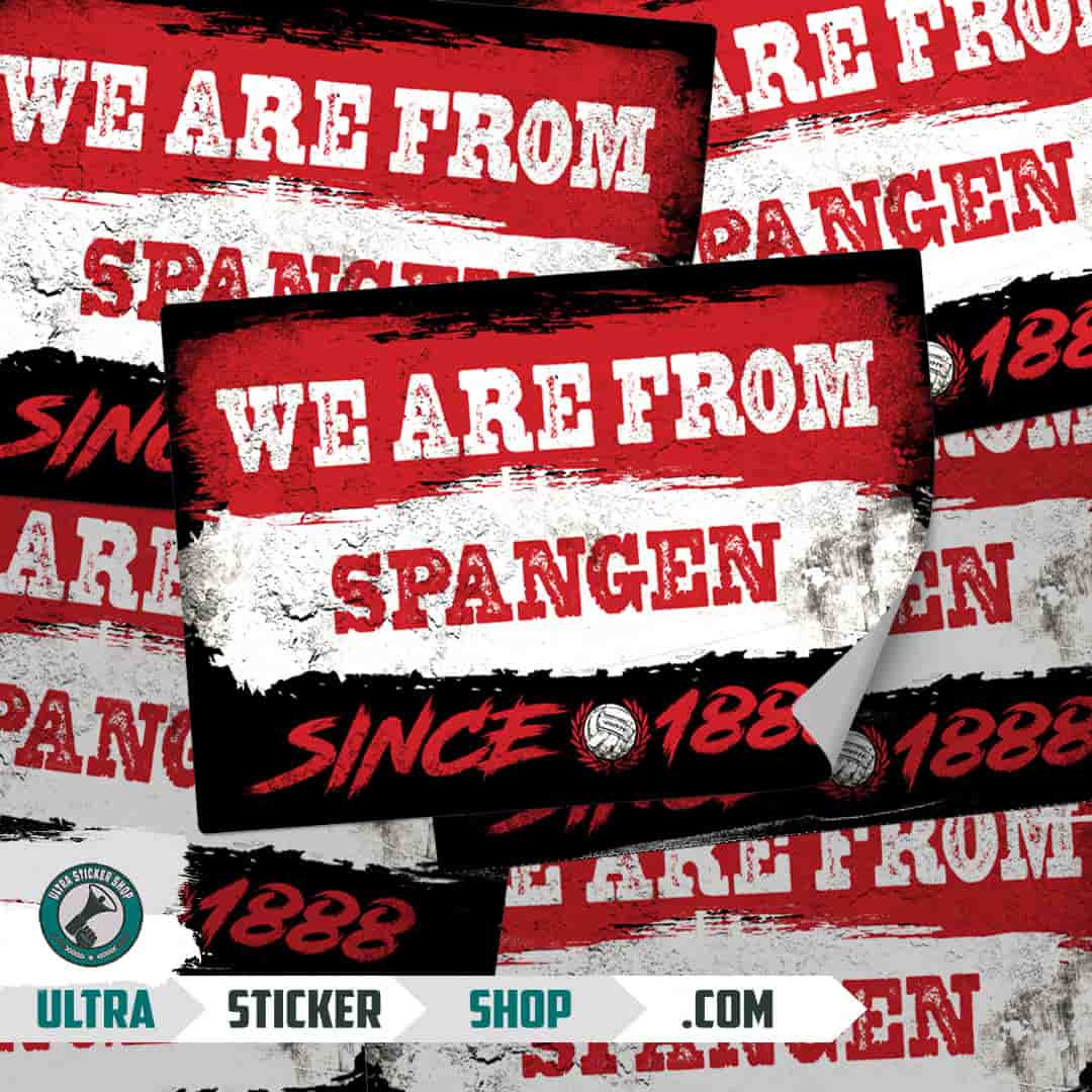 We are from Spangen since 1888 Stickers