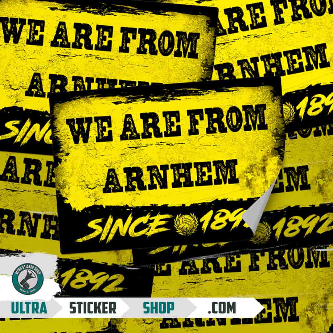 We are from Arnhem since 1892 Stickers