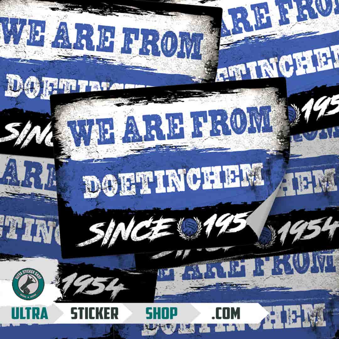 We are from Doetinchem since 1954 Stickers