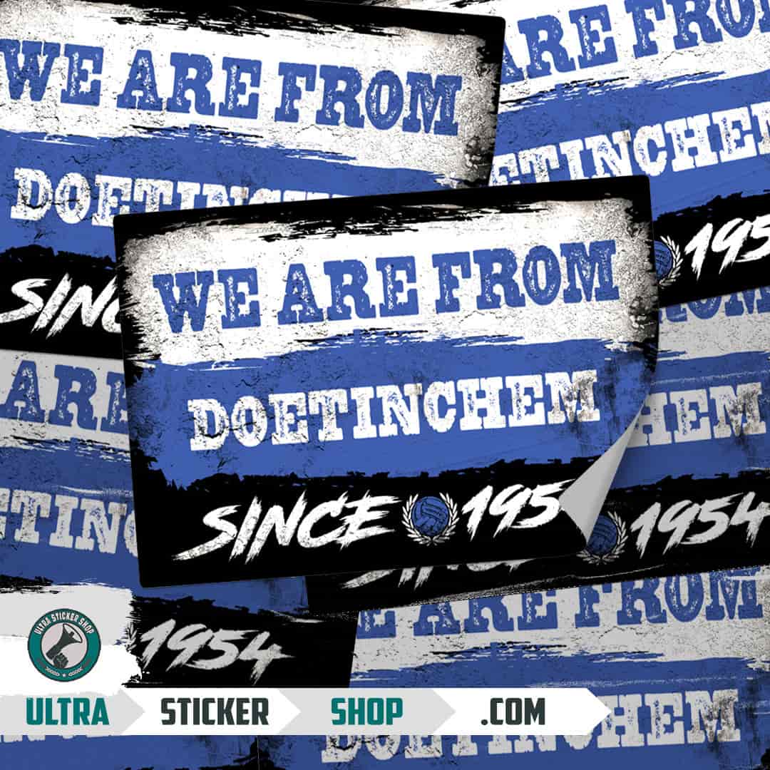 We are from Doetinchem since 1954 Stickers