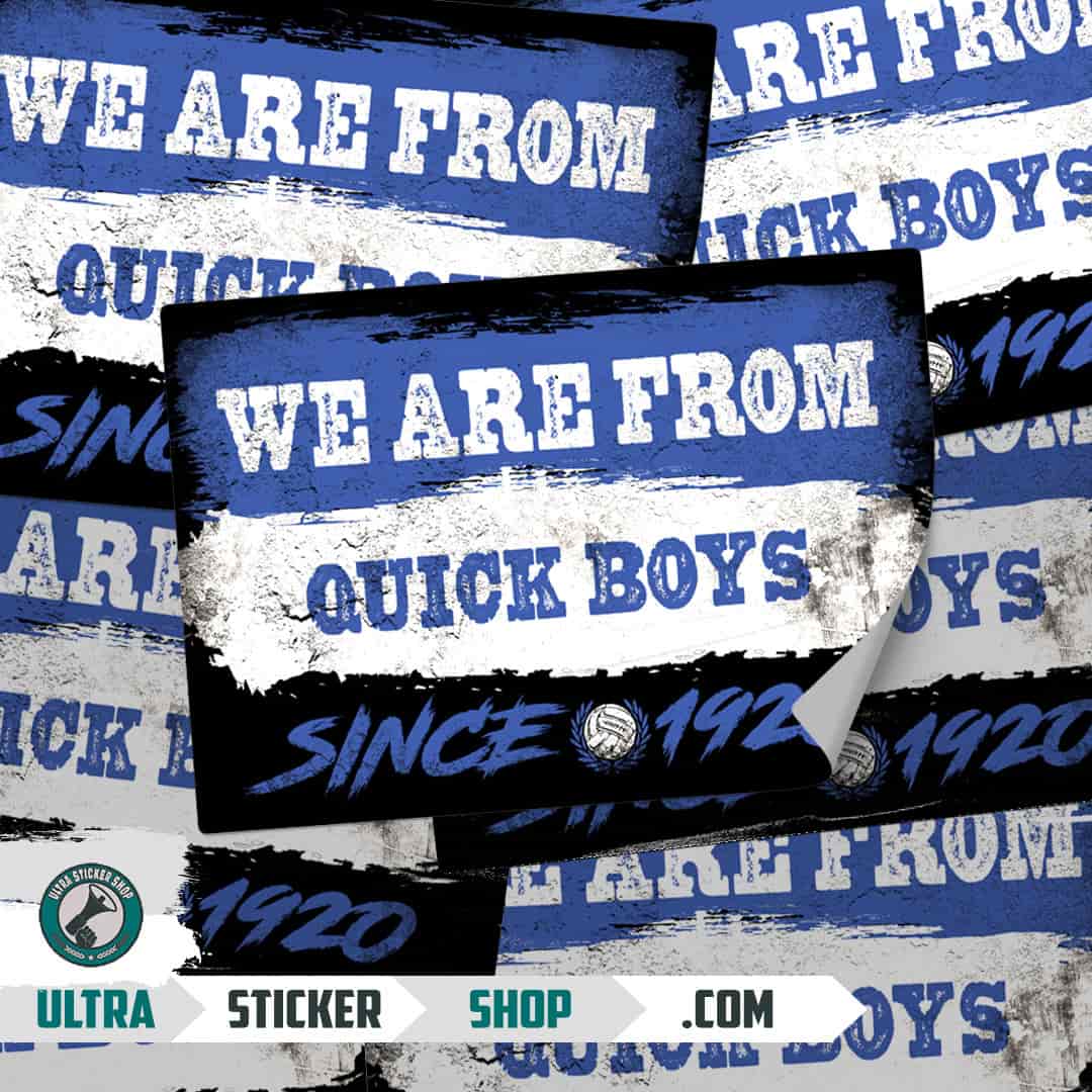 We are from Quick Boys since 1920 Stickers