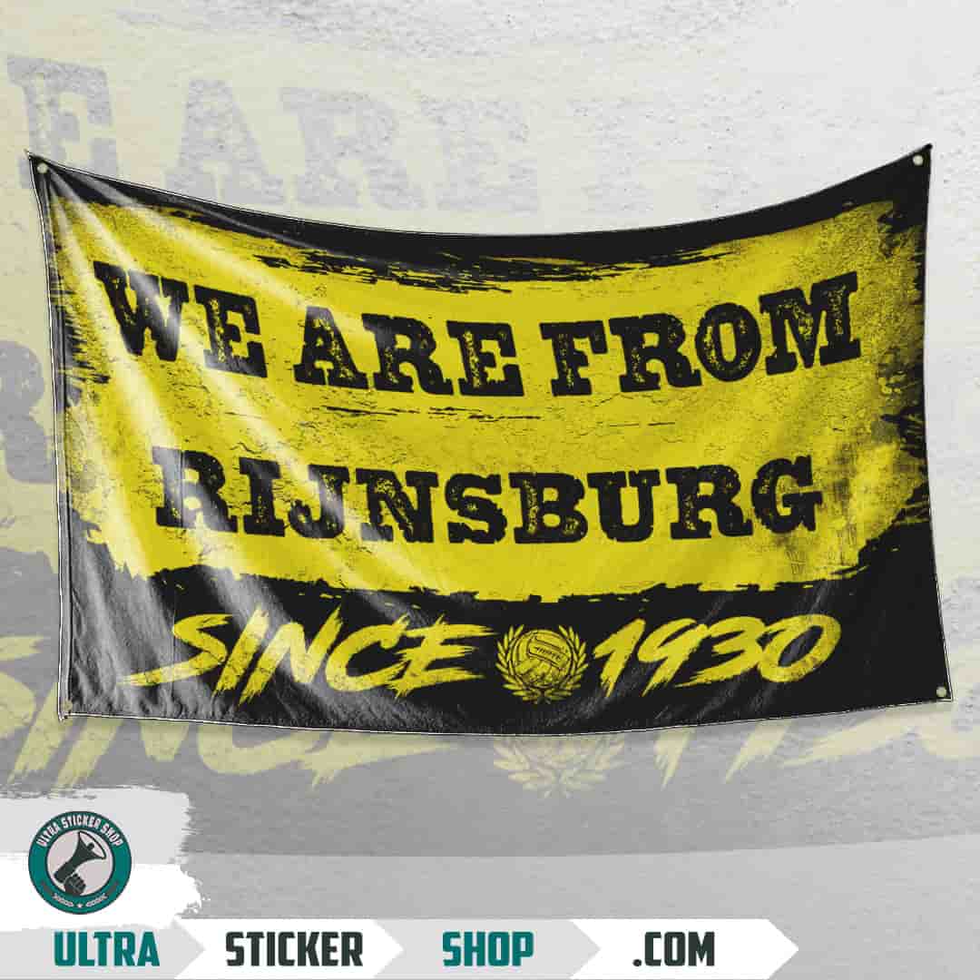 We are from Rijnsburg since 1930 Vlag