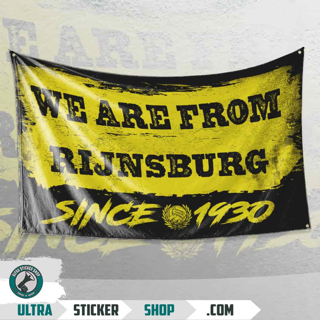 We are from Rijnsburg since 1930 Vlag