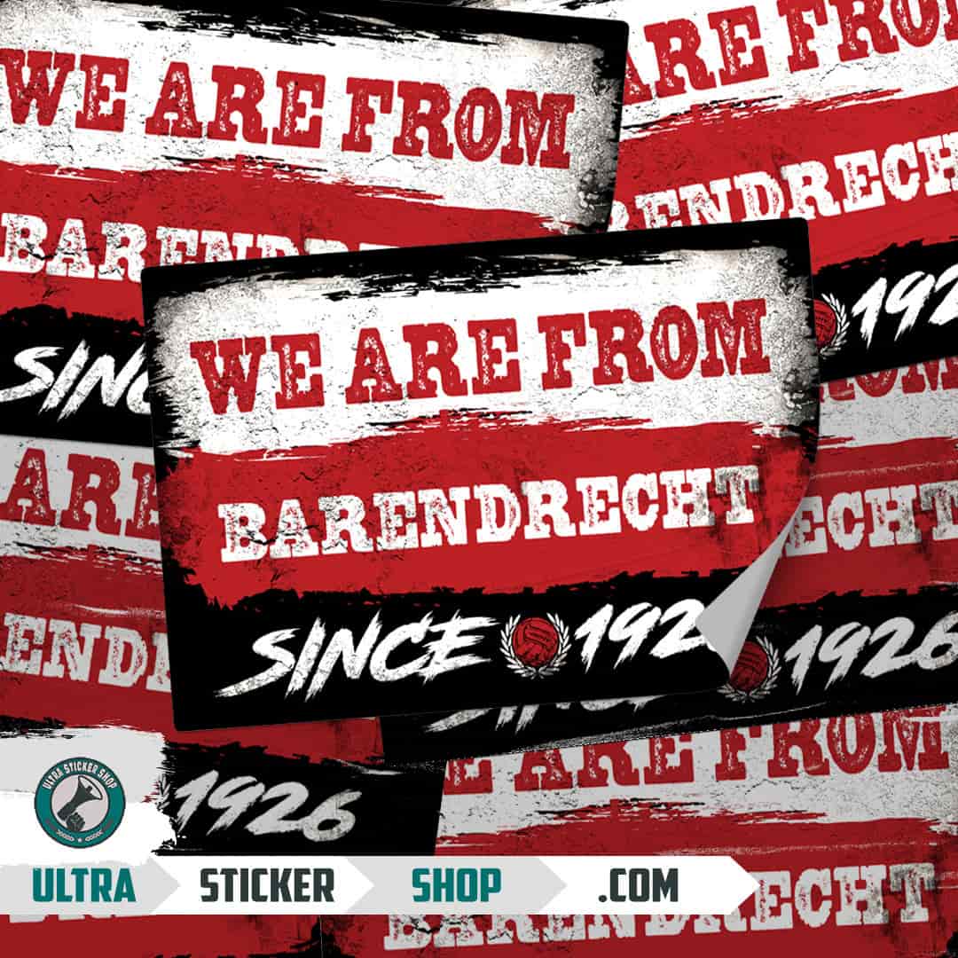 We are from Barendrecht since 1926 Stickers