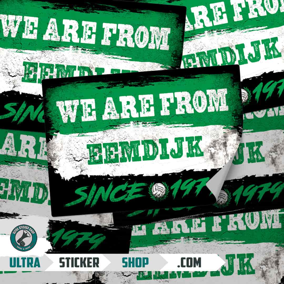 We are from Eemdijk since 1979 Stickers