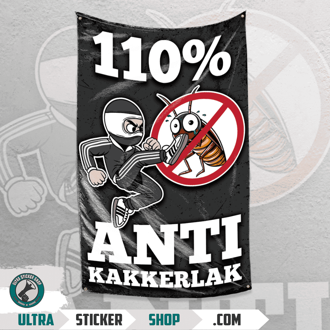 110% Anti Kakkerlak Vlag