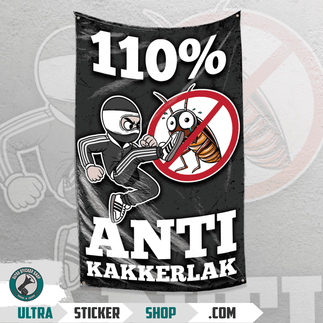 110% Anti Kakkerlak Vlag