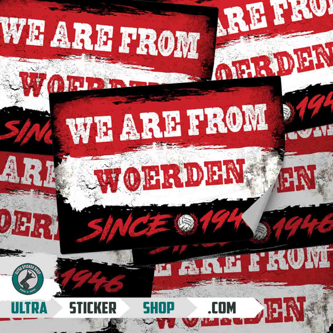 We are from Woerden since 1946 Stickers