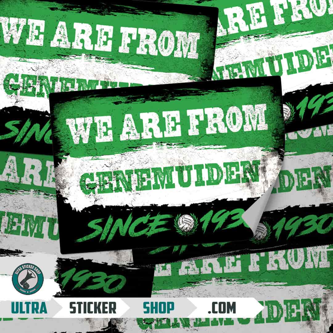 We are from Genemuiden since 1930 Stickers