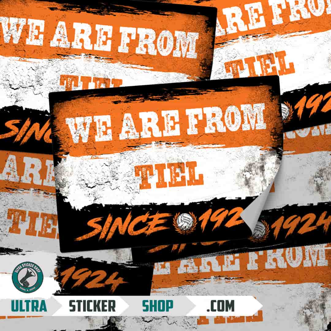 We are from Tiel since 1924 Stickers