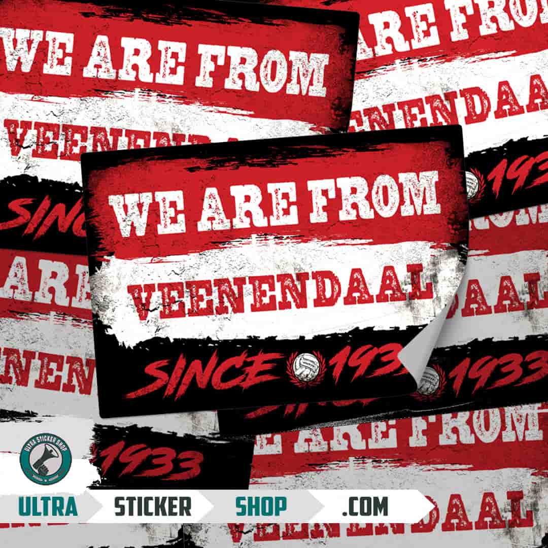 We are from Veenendaal since 1933 Stickers
