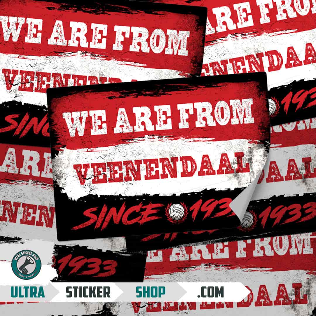 We are from Veenendaal since 1933 Stickers
