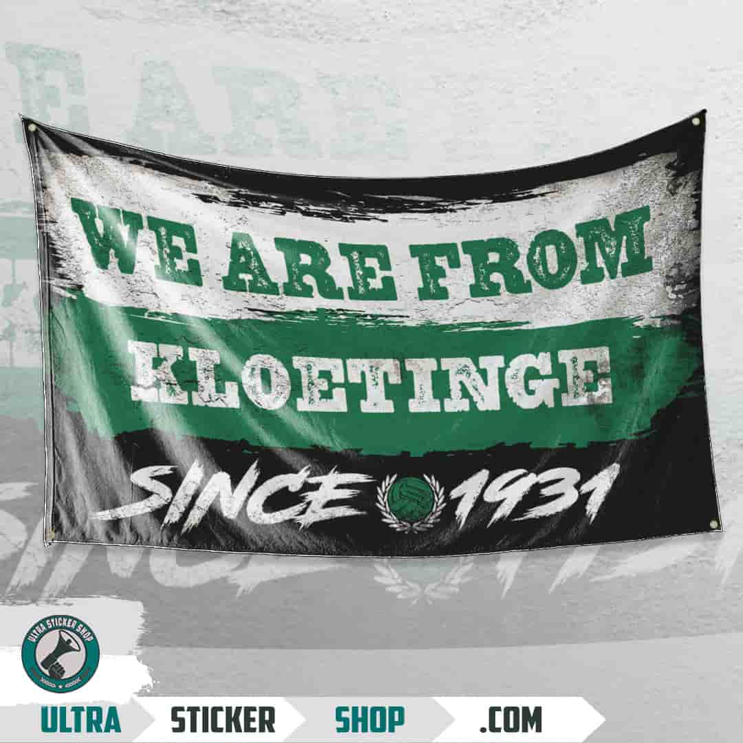 We are from Kloetinge since 1931 Vlag