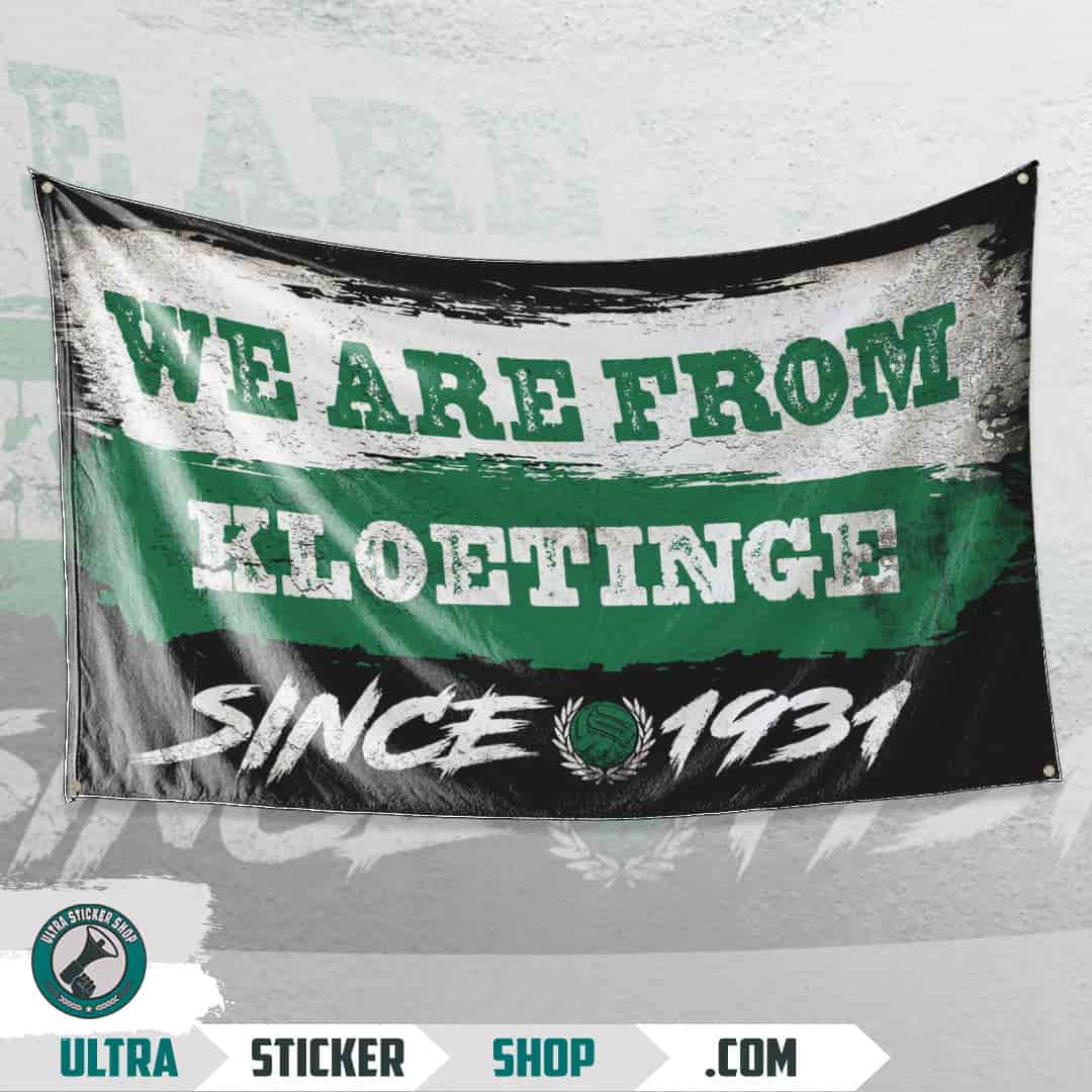 We are from Kloetinge since 1931 Vlag