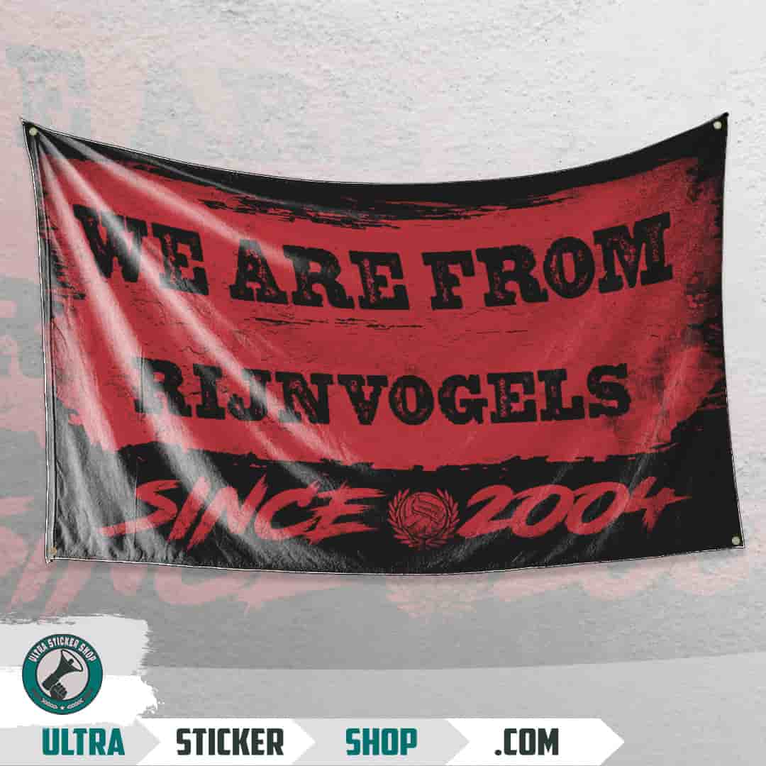 We are from Rijnvogels since 2004 Vlag