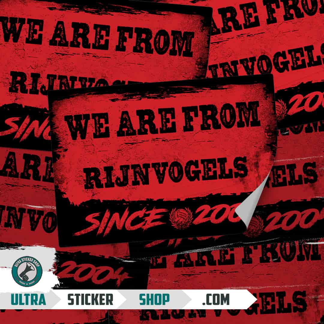 We are from Rijnvogels since 2004 Stickers