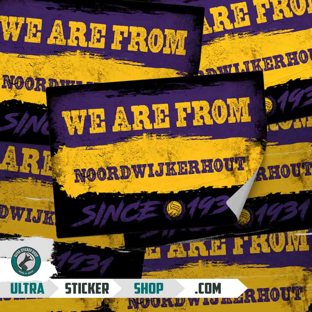 We are from Noordwijkerhout since 1931 Stickers