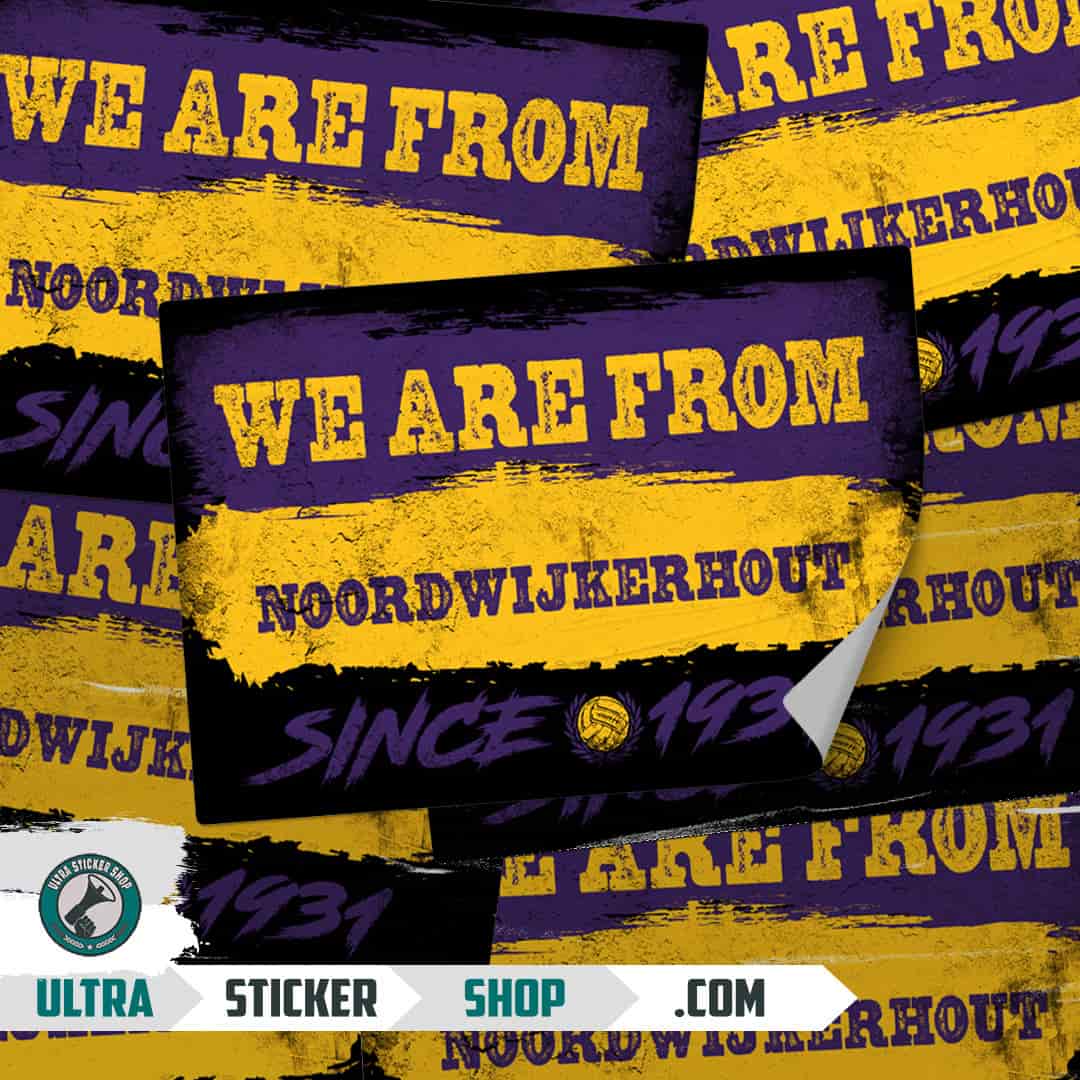 We are from Noordwijkerhout since 1931 Stickers
