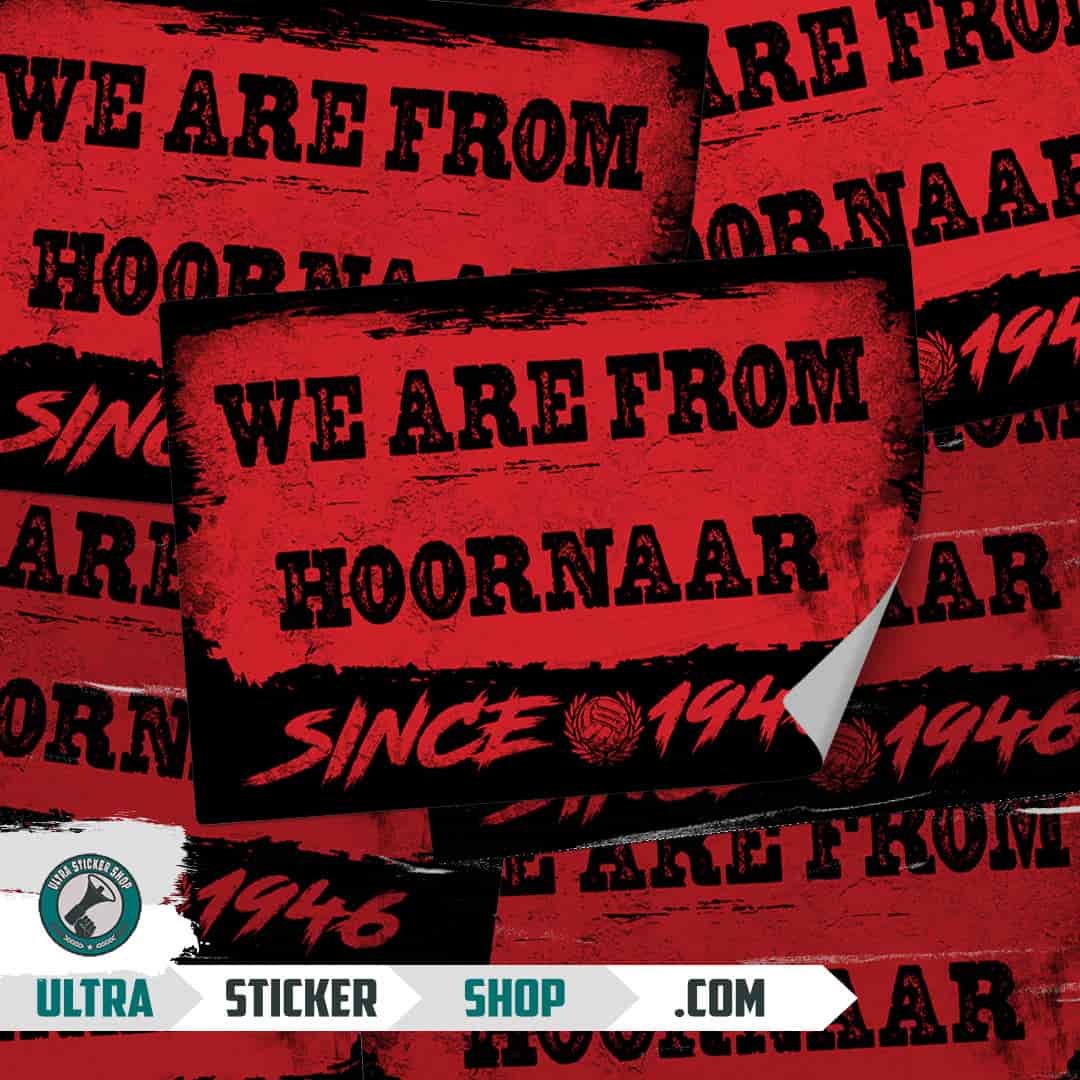 We are from Hoornaar since 1946 Stickers
