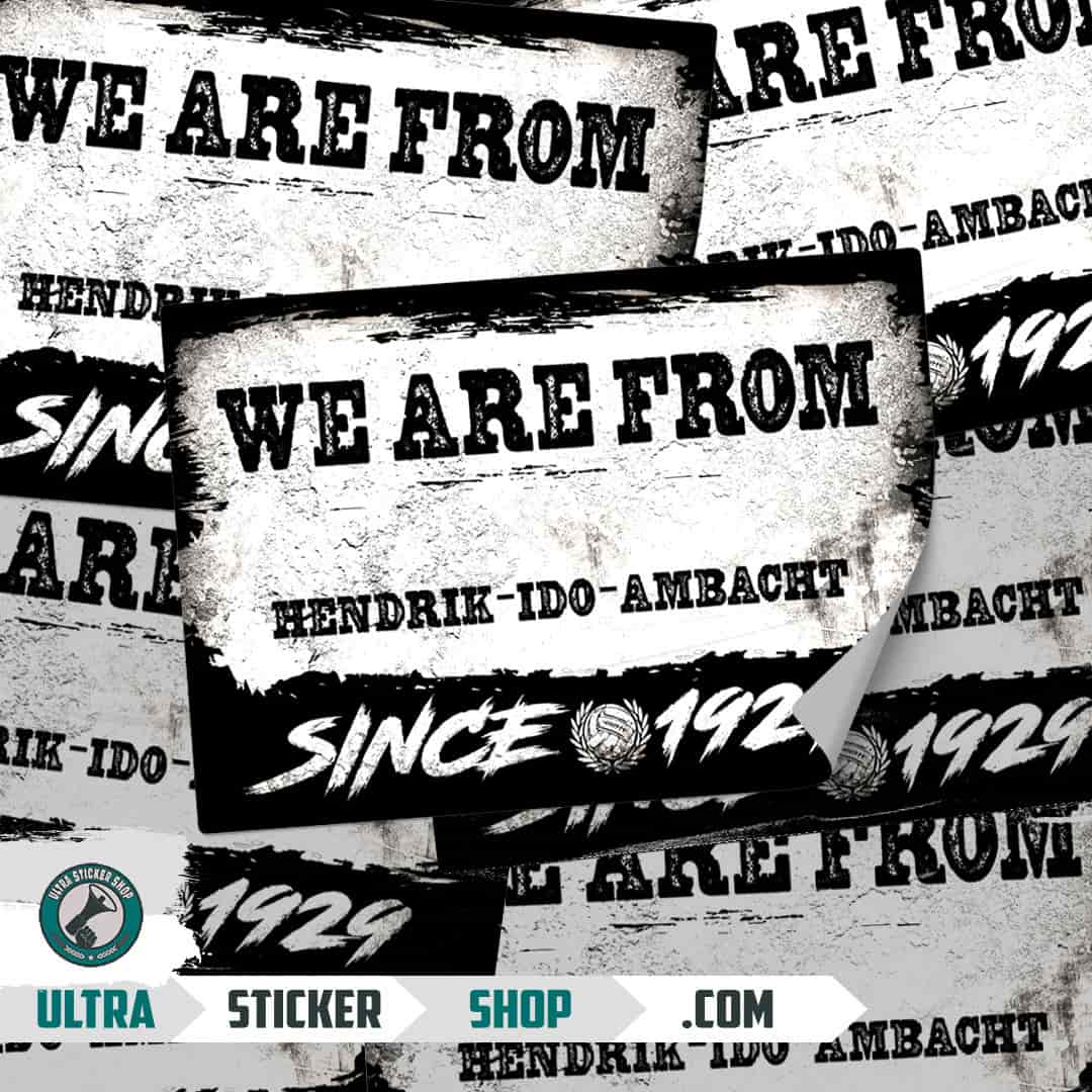 We are from Hendrik-Ido-Ambacht since 1929 Stickers