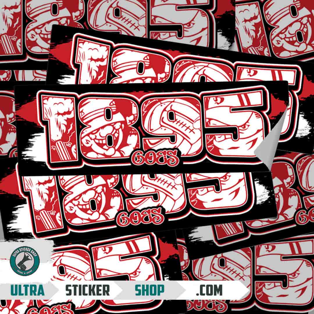 1895 Goes Stickers
