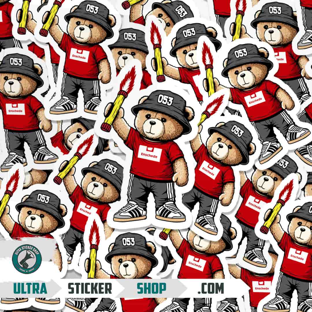 Enschede 053 bear Stickers