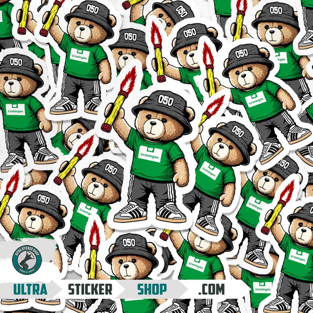 Groningen 050 bear Stickers