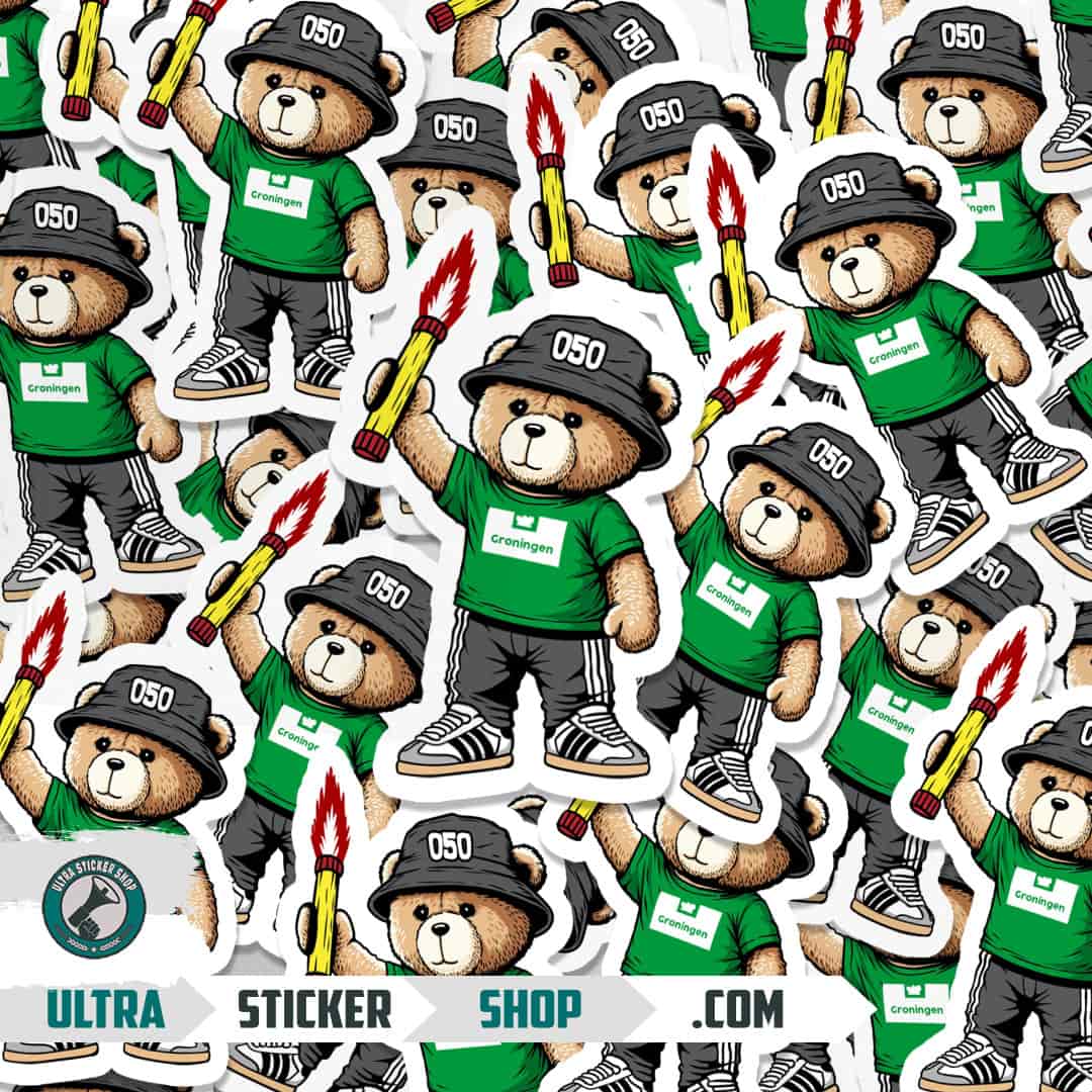 Groningen 050 bear Stickers