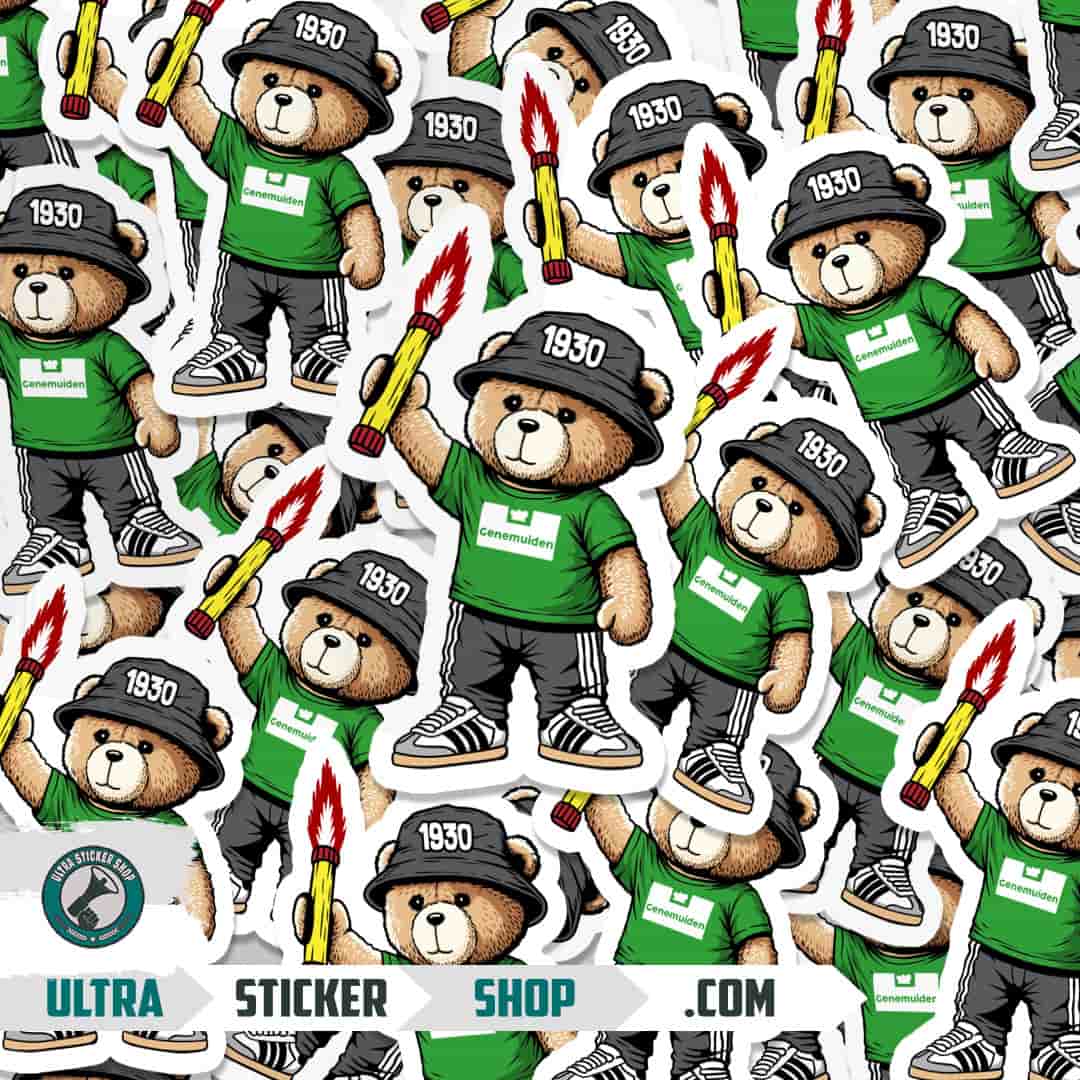 Genemuiden 1930 bear Stickers