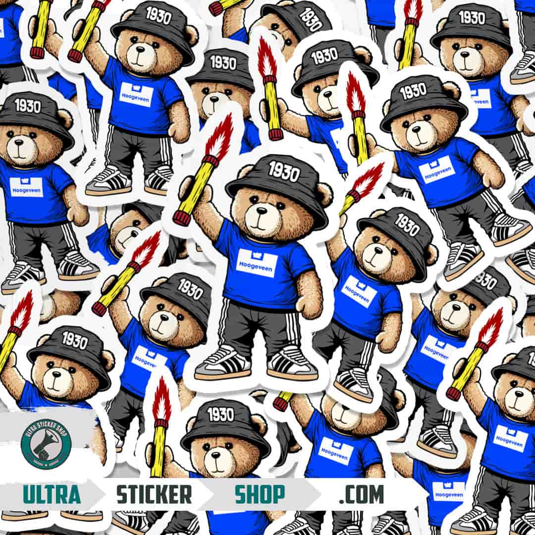 Hoogeveen 1930 bear Stickers