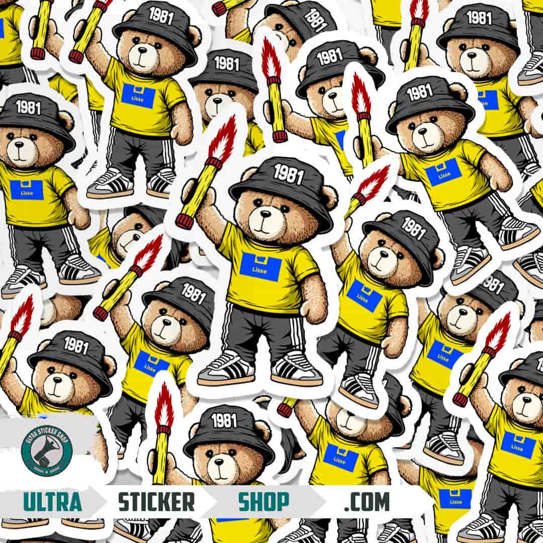 Lisse 1981 bear Stickers