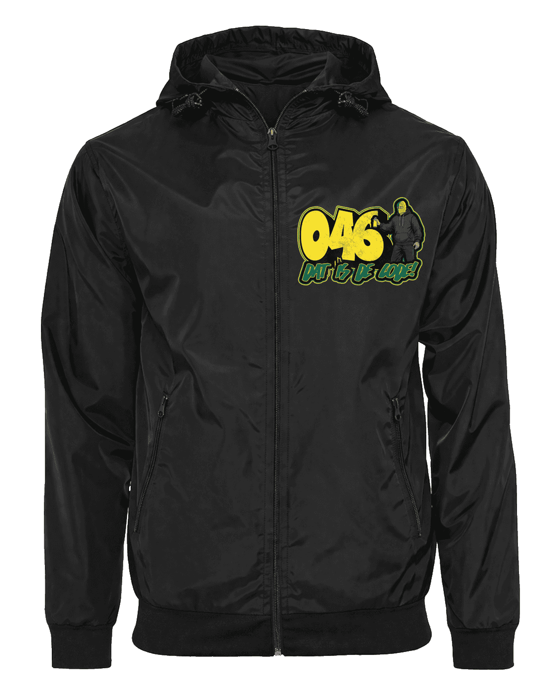046 dat is de code! Jas met afritsbare bivakmuts