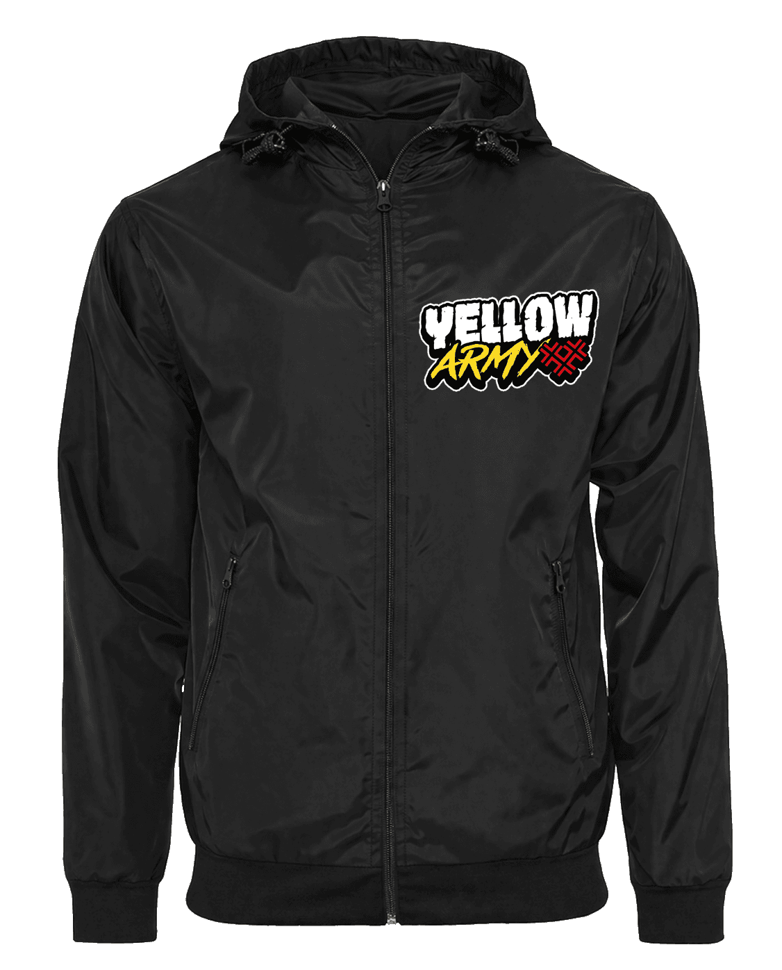 Yellow Army Jas met afritsbare bivakmuts