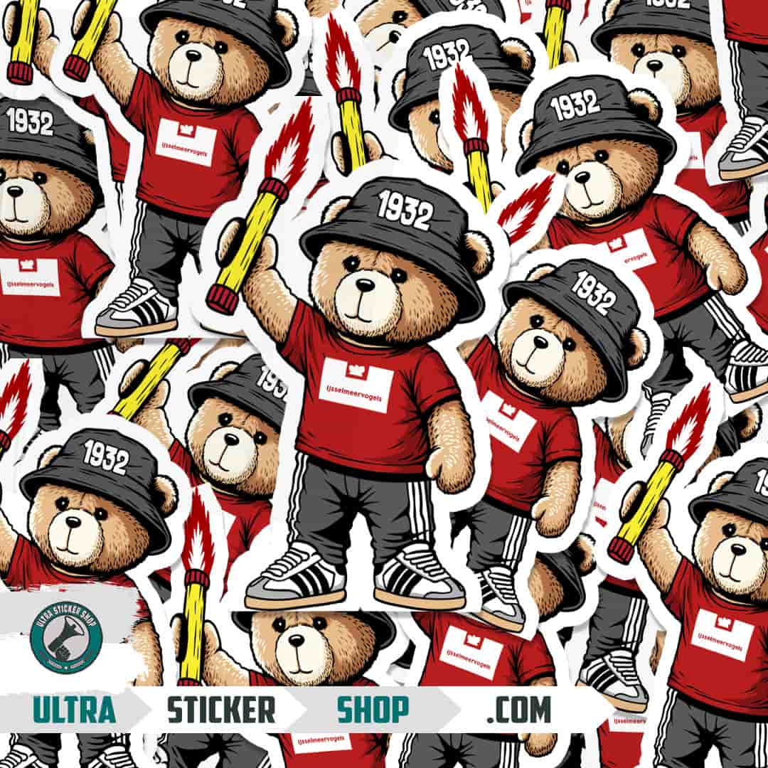 IJsselmeervogels 1932 bear Stickers