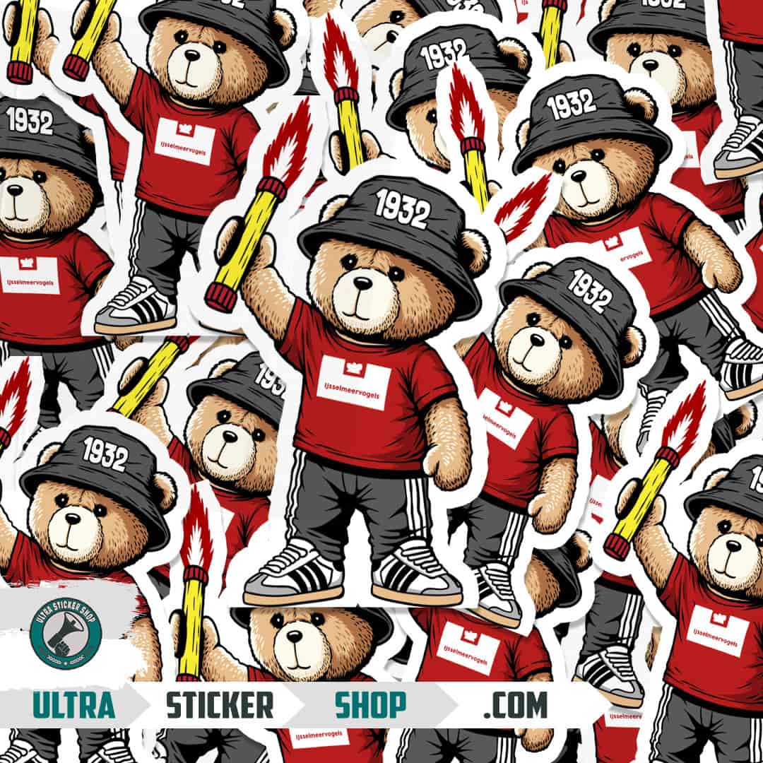 IJsselmeervogels 1932 bear Stickers