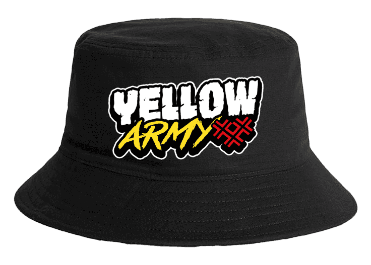 Yellow Army Bucket Hat