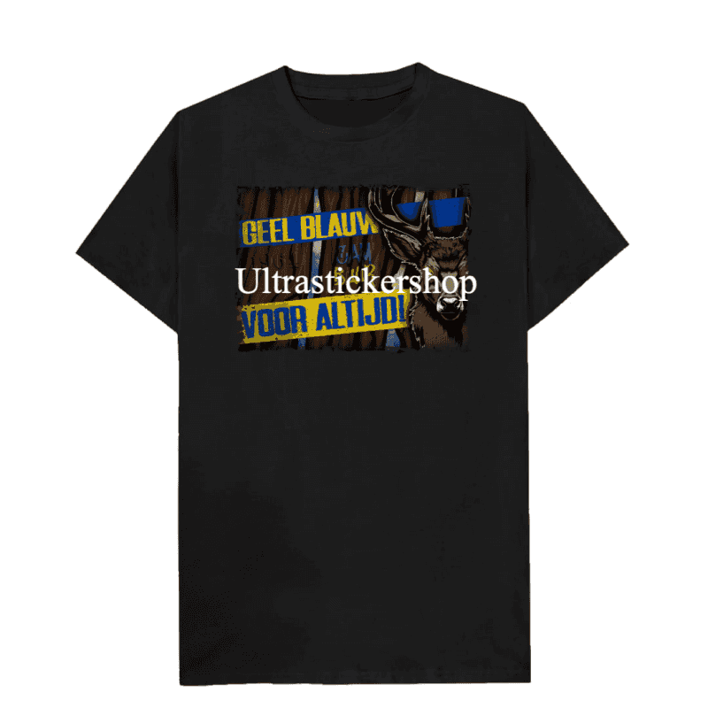 Geel blauw voor altijd T-shirt