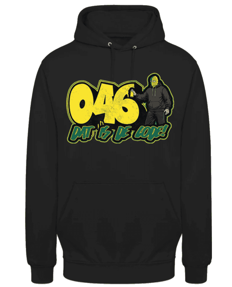 046 dat is de code! Hoodie