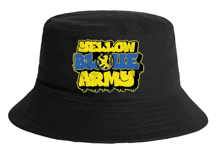 Yellow Blue Army Bucket Hat