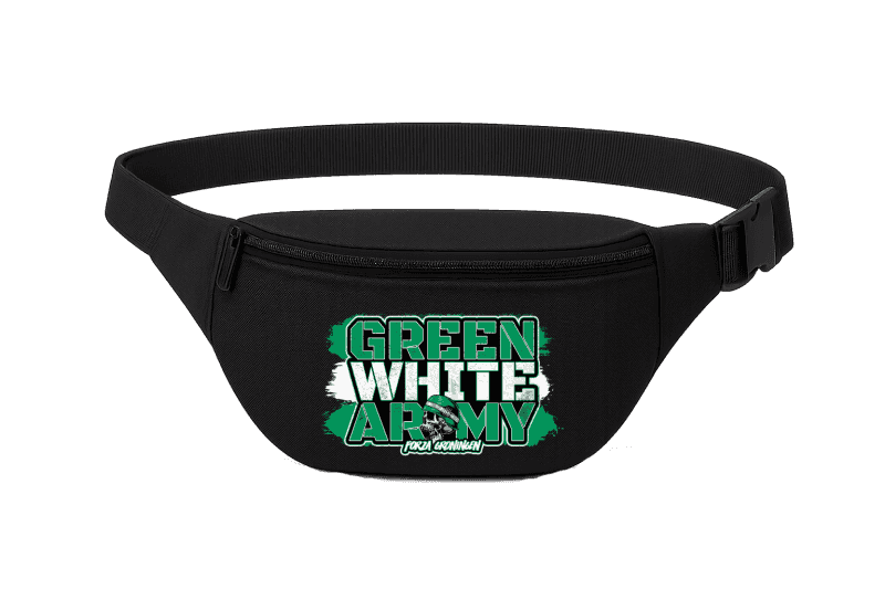Green white army Fanny Pack