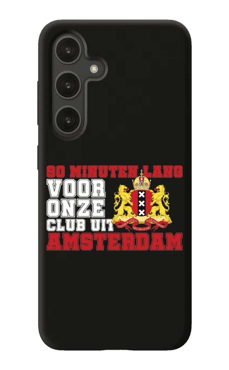 90 Minuten lang voor onze club uit Amsterdam Samsung Hoes