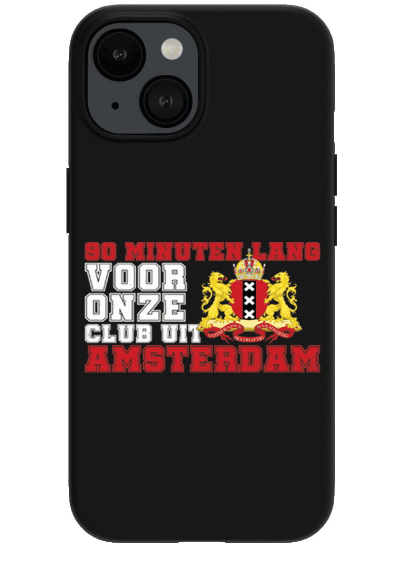 90 Minuten lang voor onze club uit Amsterdam iPhone hoes