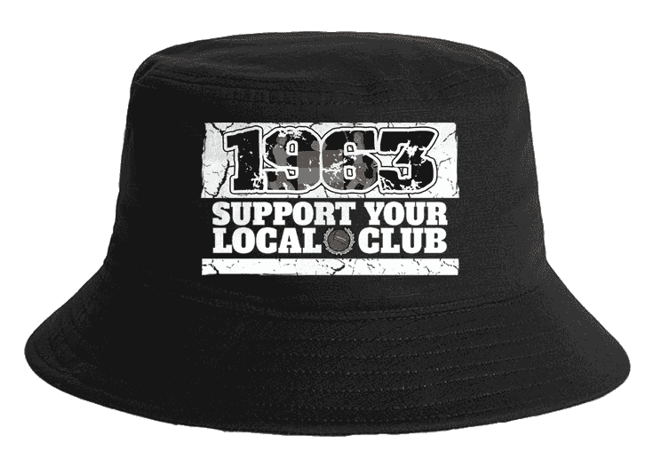 1963 support your local club Bucket Hat