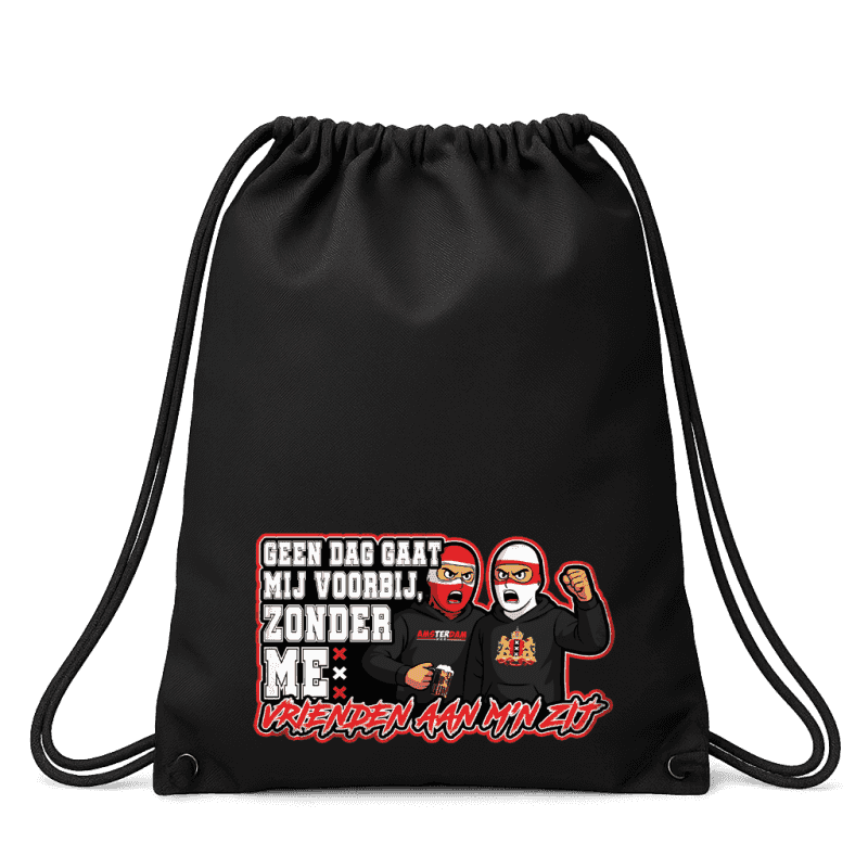 Geen dag gaat mij voorbij zonder me vrienden aan m'n zij Sack Pack
