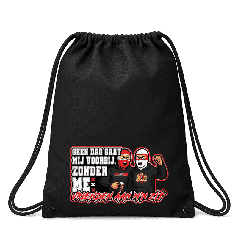 Geen dag gaat mij voorbij zonder me vrienden aan m'n zij Sack Pack