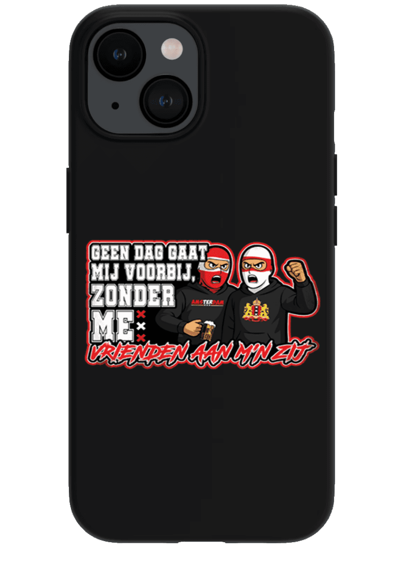 Geen dag gaat mij voorbij zonder me vrienden aan m'n zij iPhone hoes
