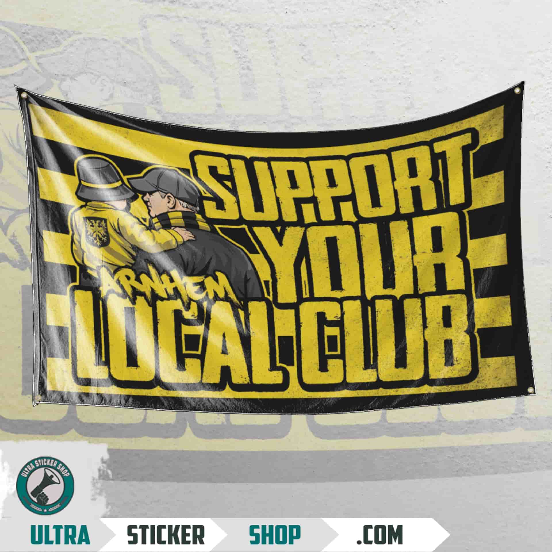 Arnhem support your local club Vlag