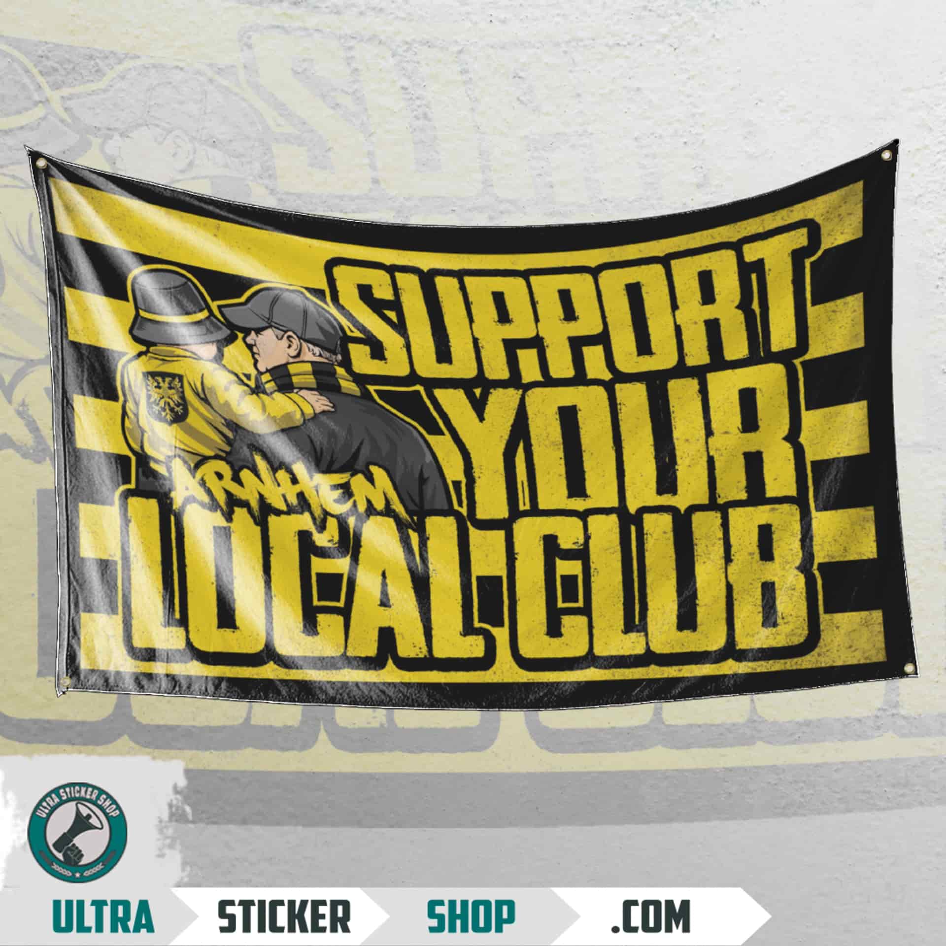 Arnhem support your local club Vlag