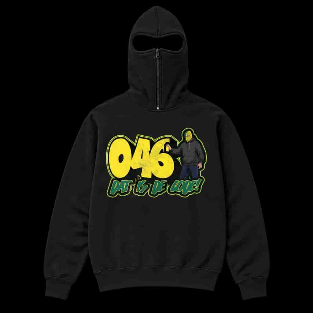 046 dat is de code! Ninja Hoodie